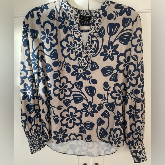 Current Air Los Angeles  + Anthropologie Floral Blouse Sz S NWT - Picture 7 of 10